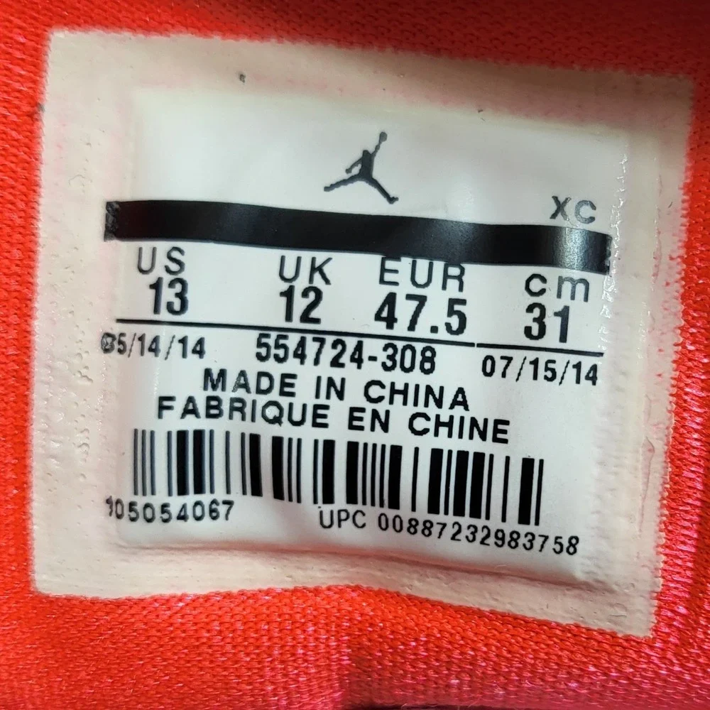 Jordan 1 Mid Mens Size 13 Tropical Teal Good 554724-308 Infrared Black